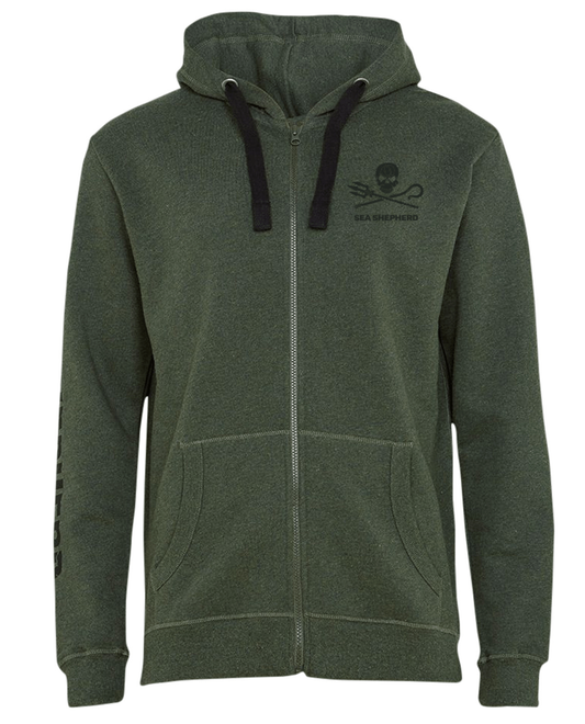 Olive Zip hoody