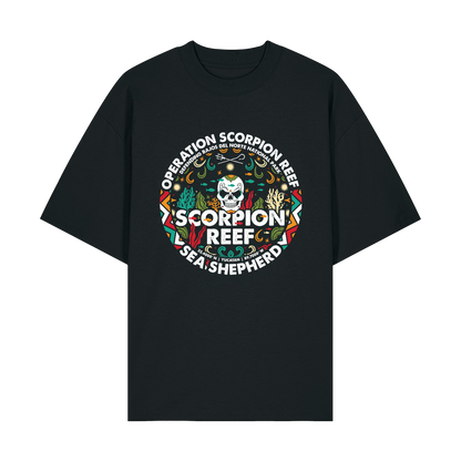 Black Printed T-shirt Front