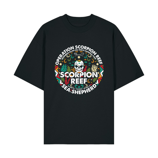 Black Printed T-shirt Front