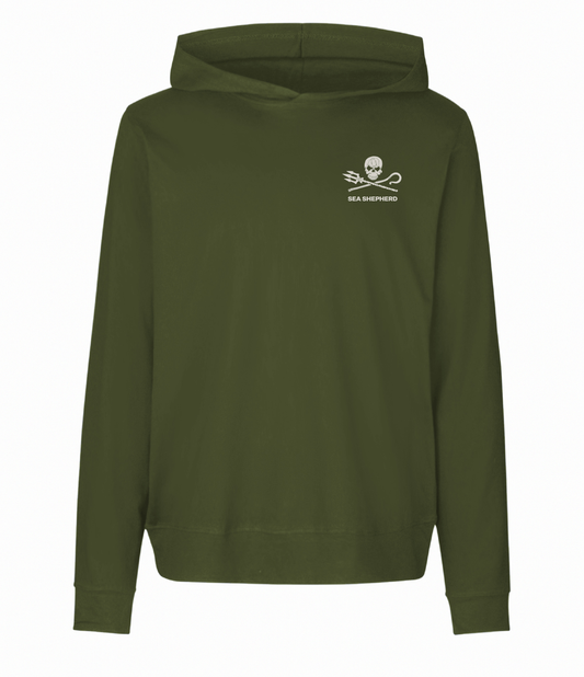 Green Zip hoody