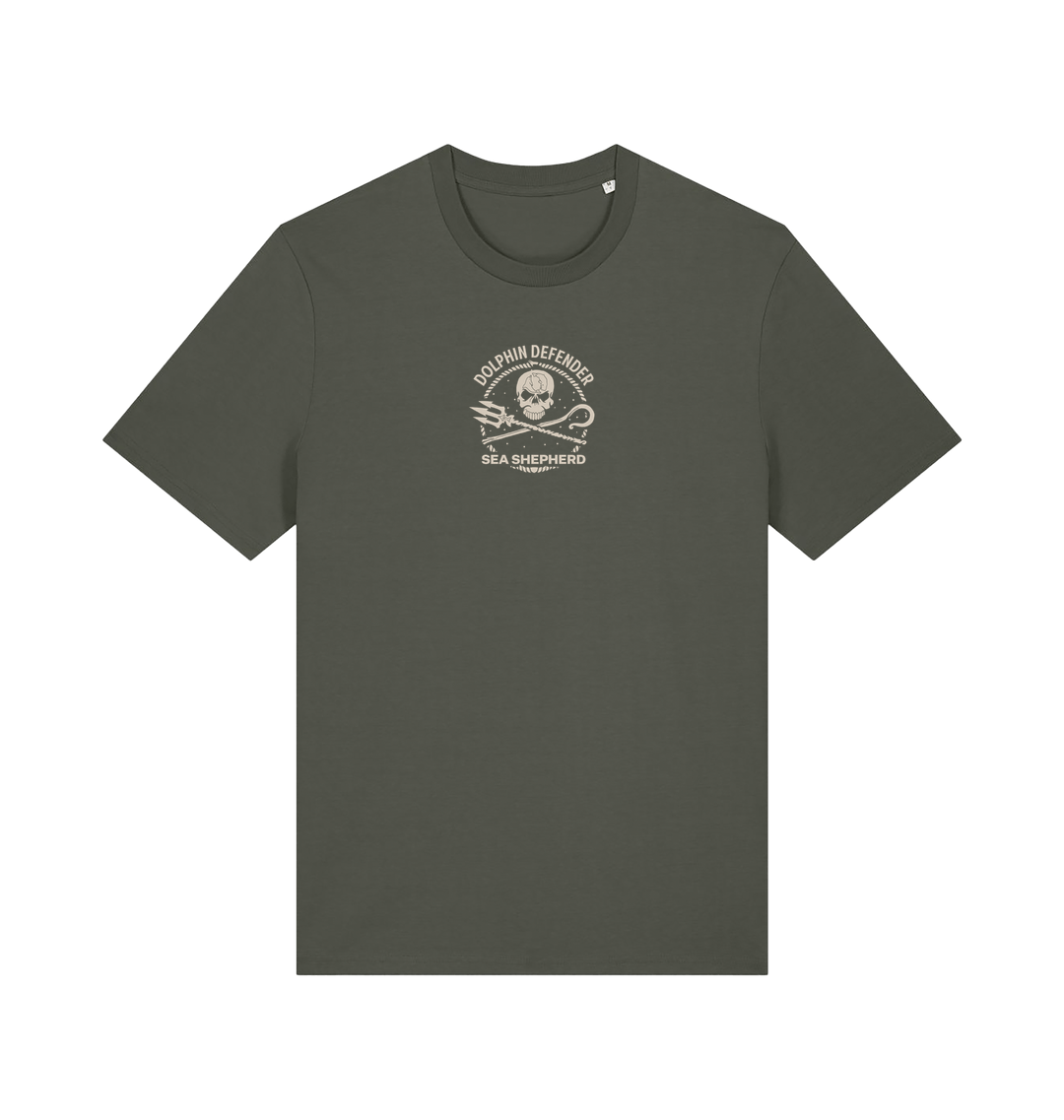 Khaki Printed T-shirt Front