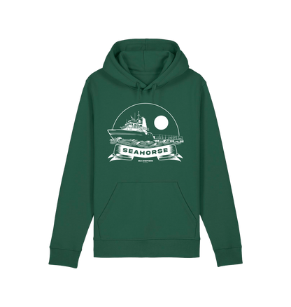 Bottle Green Printed Hoody