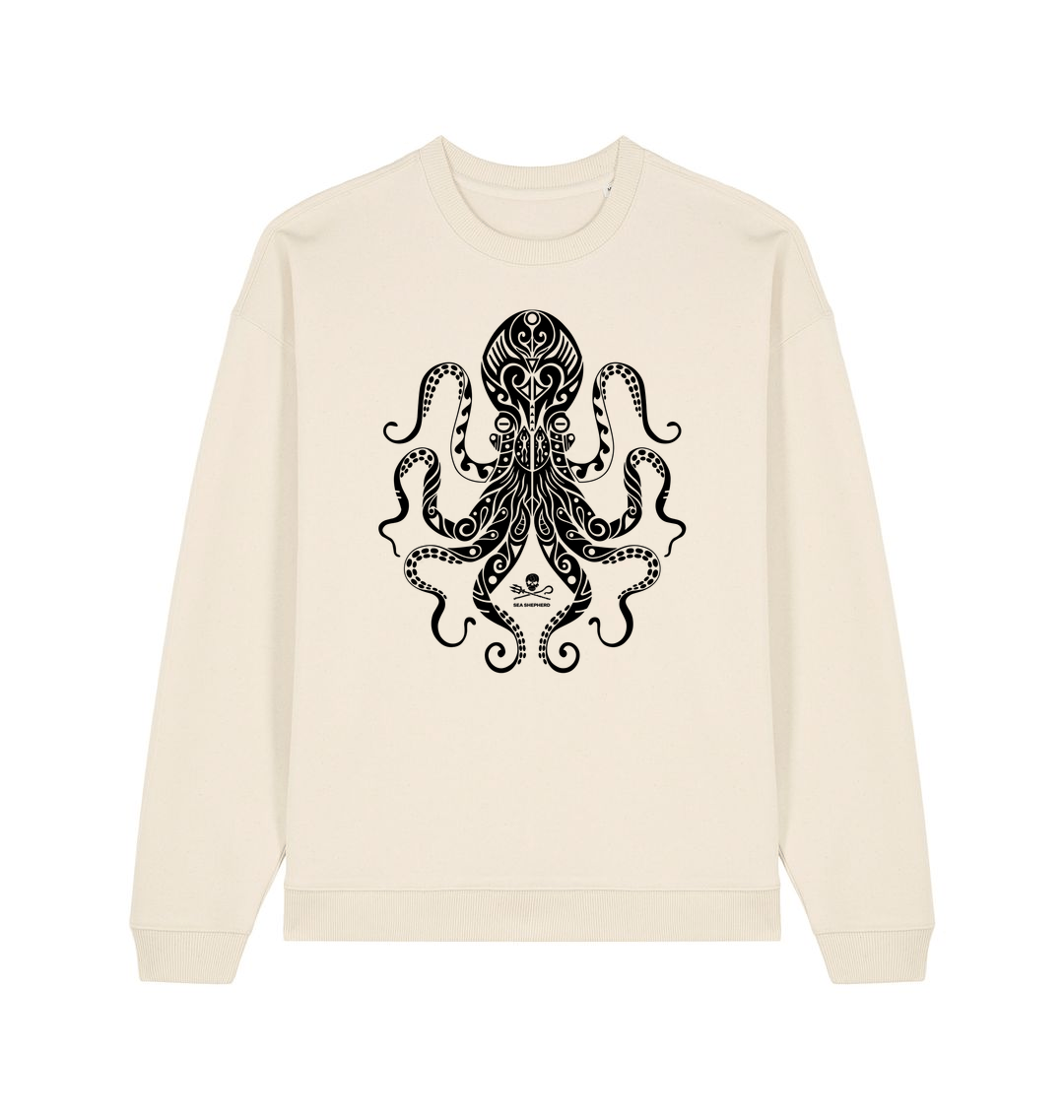 Natural Raw Printed Sweater Front