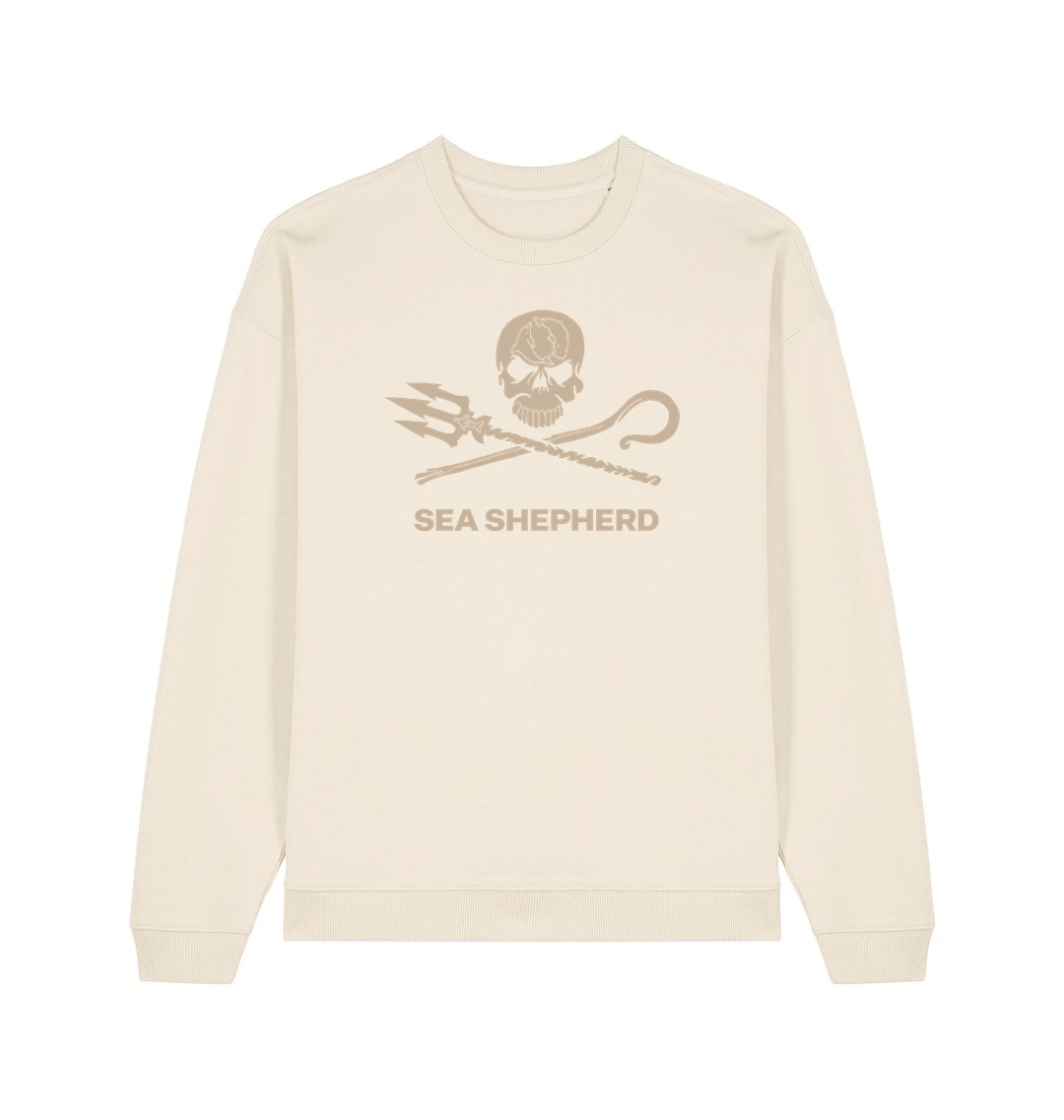Natural Raw Printed Sweater Front