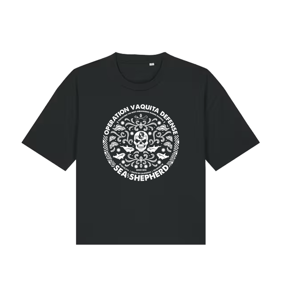 Black Printed T-shirt Front