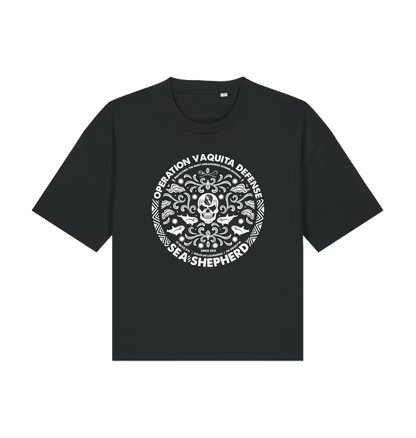 Black Printed T-shirt Front