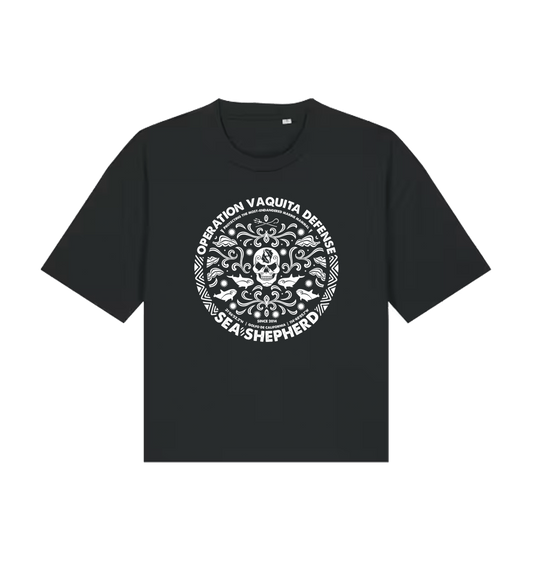 Black Printed T-shirt Front