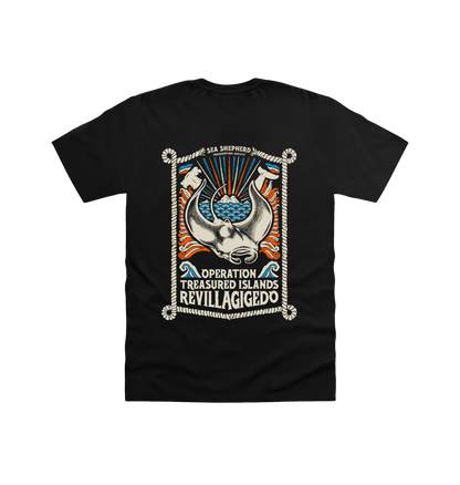 Black Printed T-shirt Back
