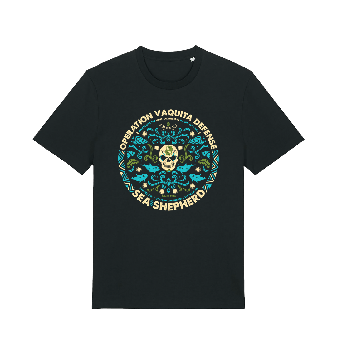 Black Printed T-shirt Front