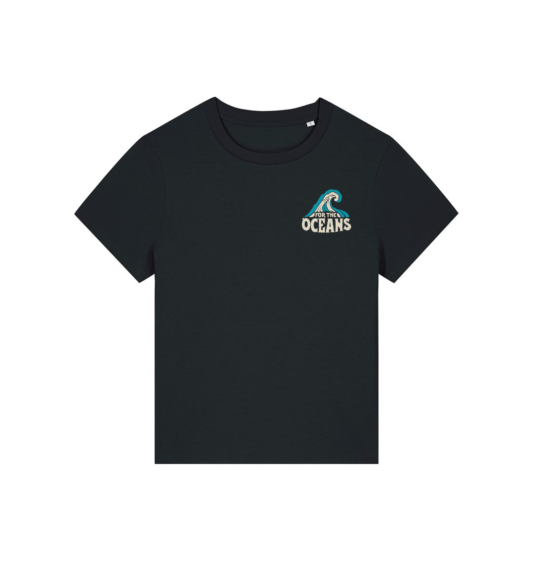 Black Printed T-shirt Front