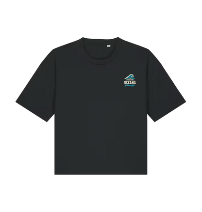 Black Printed T-shirt Front