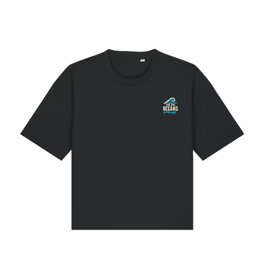 Black Printed T-shirt Front