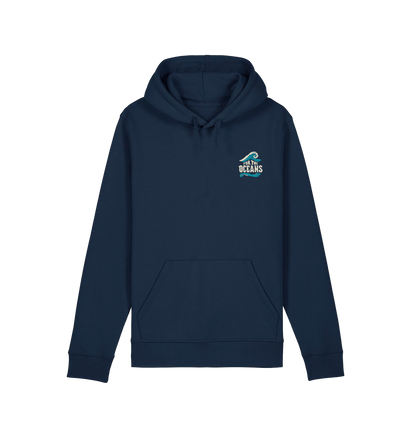 French Navy Printed Hoody