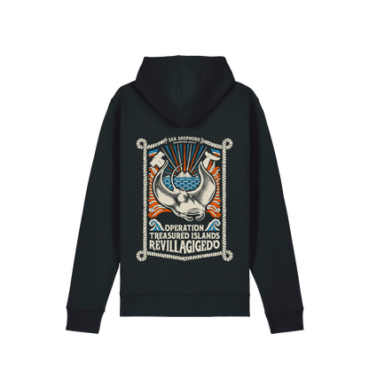 Black Printed Hoody