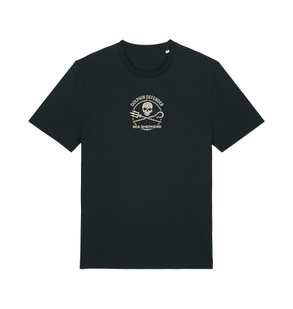 Black Printed T-shirt Front