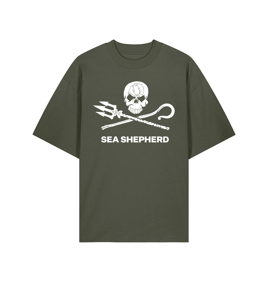 Khaki Printed T-shirt Front