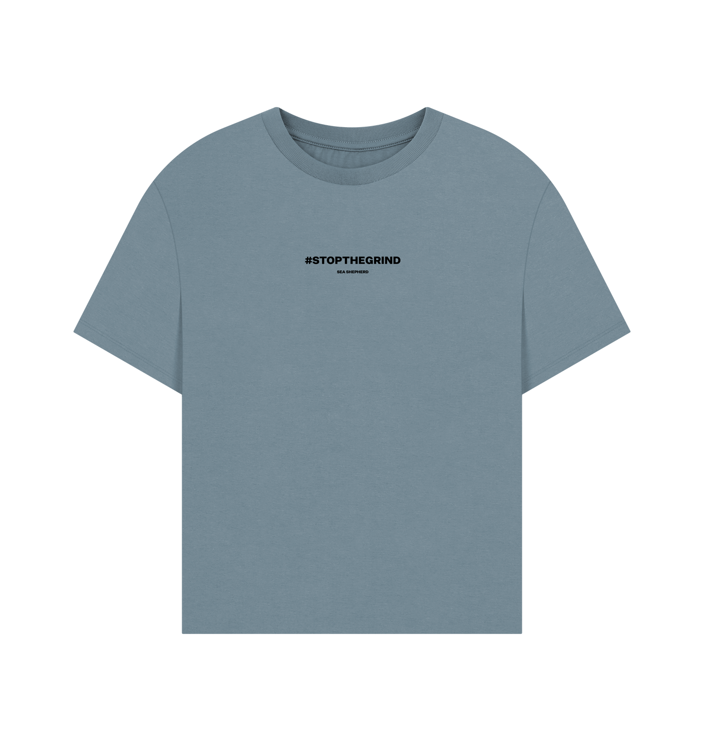 Stone Blue Printed T-shirt