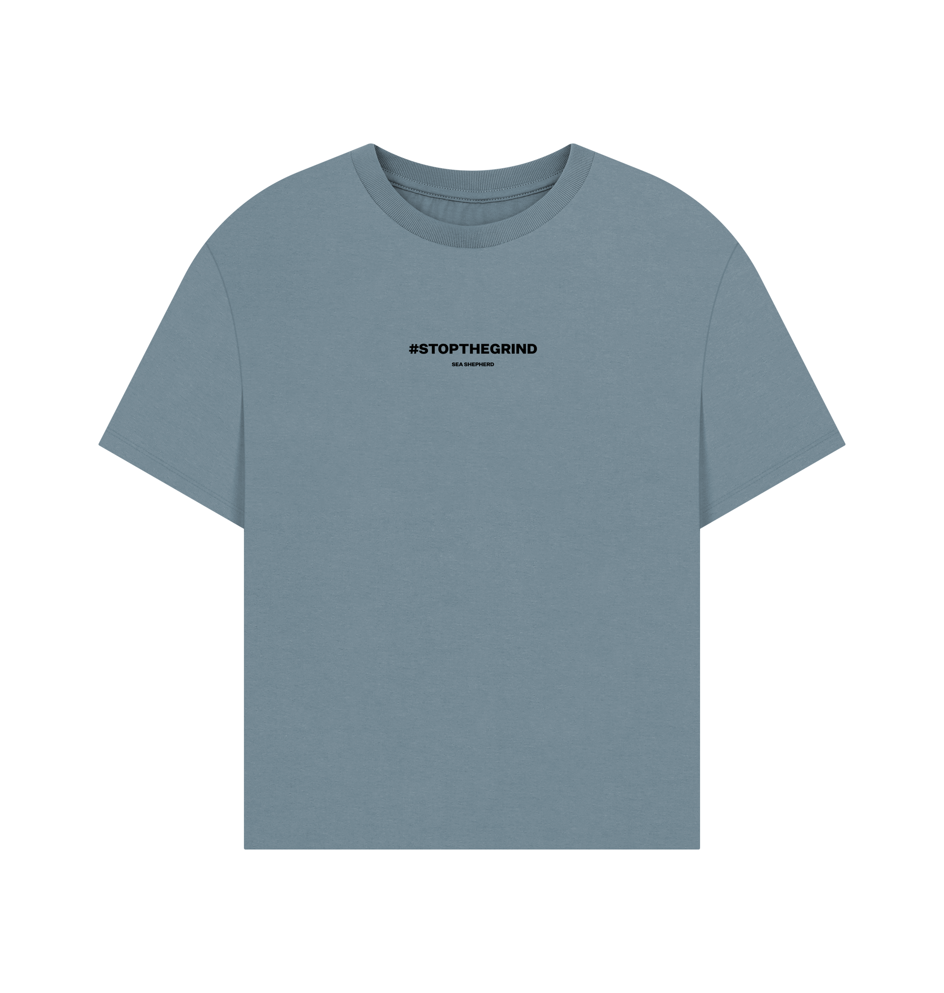 Stone Blue Printed T-shirt