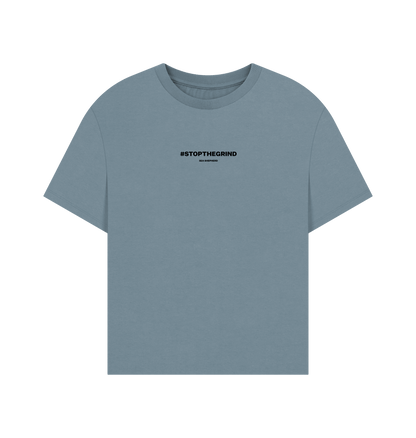Stone Blue Printed T-shirt
