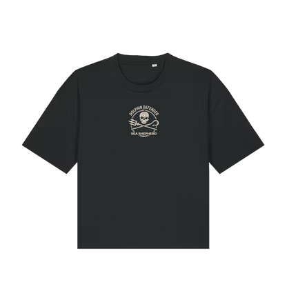 Black Printed T-shirt Front