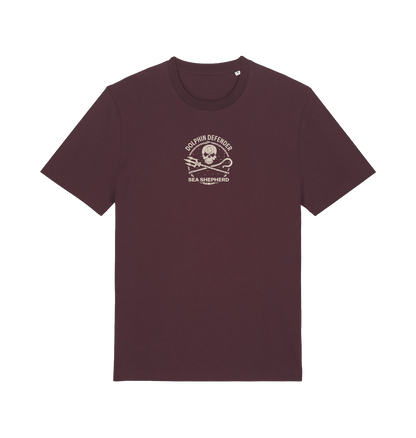Red Brown Printed T-shirt Front