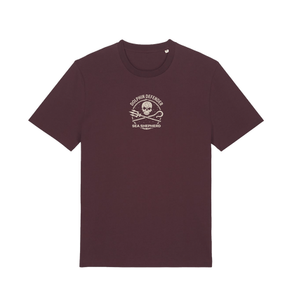 Red Brown Printed T-shirt Front