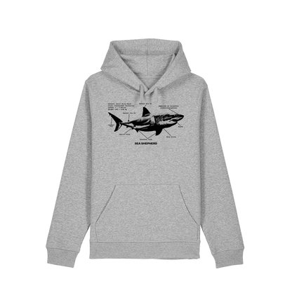 Heather Grey Printed Hoody