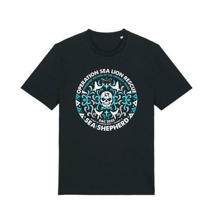 Black Printed T-shirt Front
