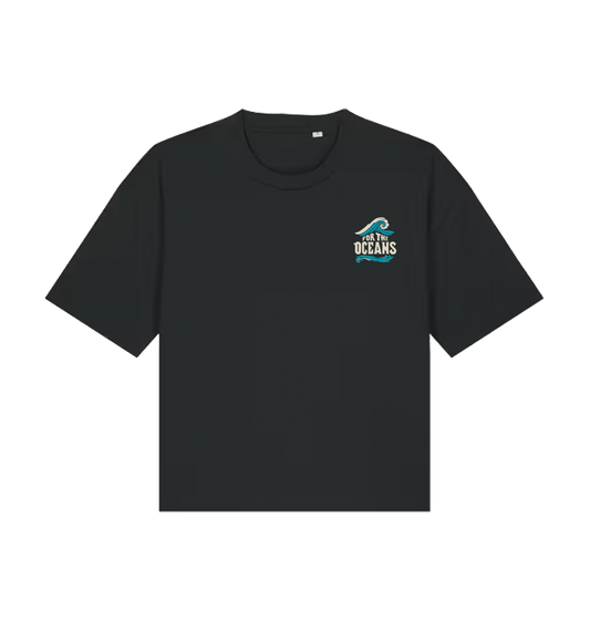 Black Printed T-shirt Front