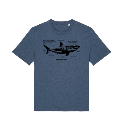 Dark Heather Blue Printed T-shirt