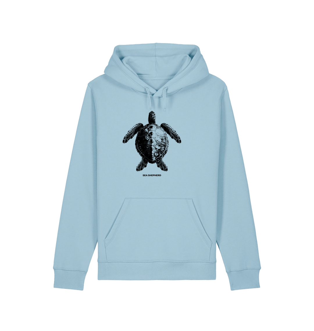 Sky Blue Printed Hoody