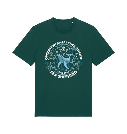 Glazed Green Printed T-shirt Front