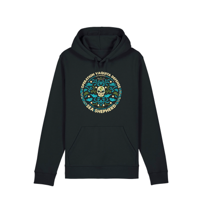 Black Printed Hoody Front