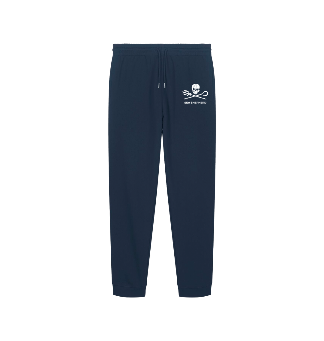 French Navy Printed Mens Joggers Front