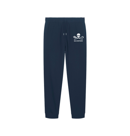 French Navy Printed Mens Joggers Front