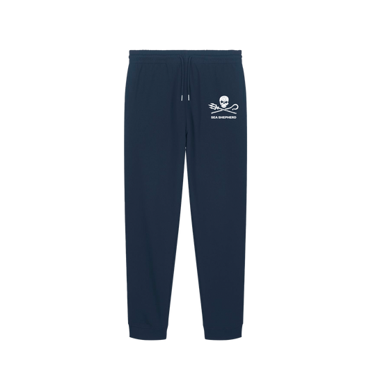 French Navy Printed Mens Joggers Front