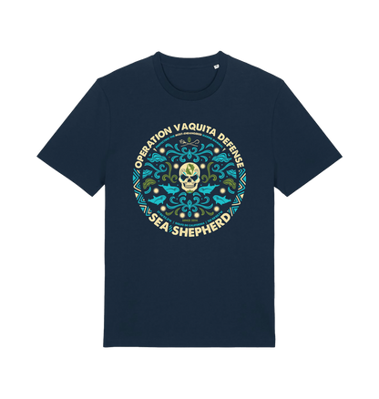 French Navy Printed T-shirt Front