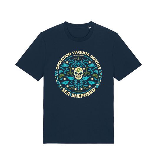 French Navy Printed T-shirt Front