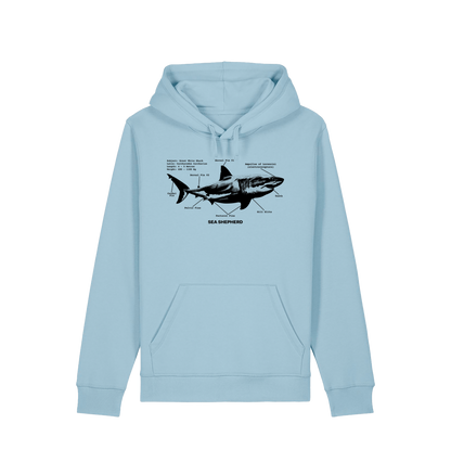 Sky Blue Printed Hoody