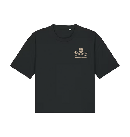 Black Printed T-shirt Front