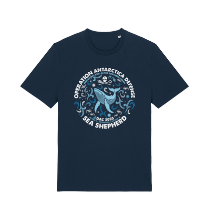 French Navy Printed T-shirt Front