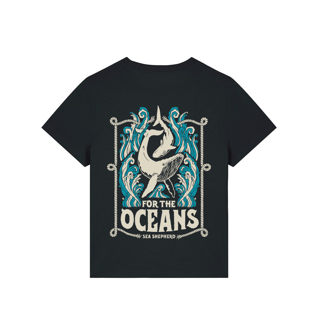 Black Printed T-shirt Back