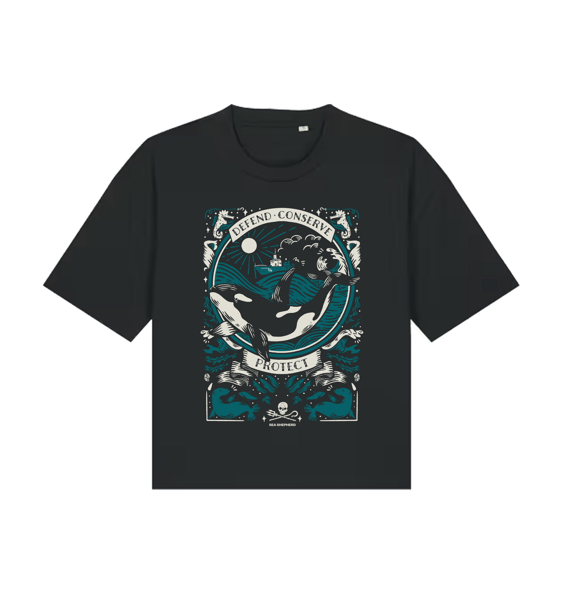 Orca Conservation T-shirt | Ocean Protection Top | Sea Shepherd