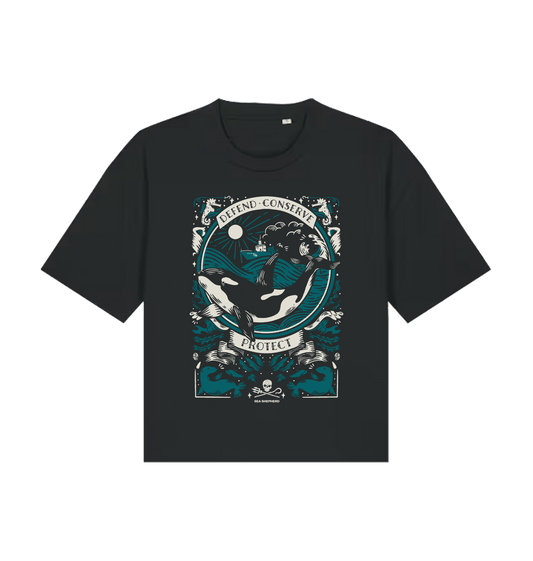 Black Printed T-shirt Front