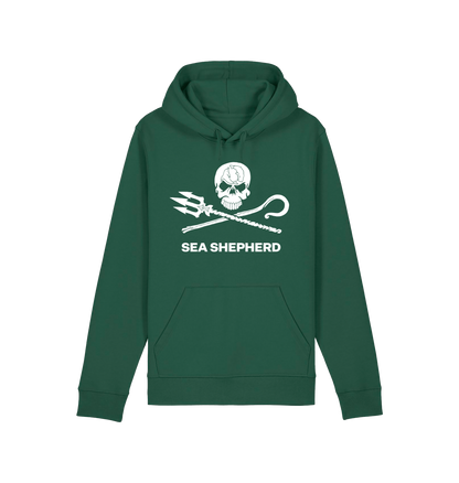 Bottle Green Printed Hoody Front