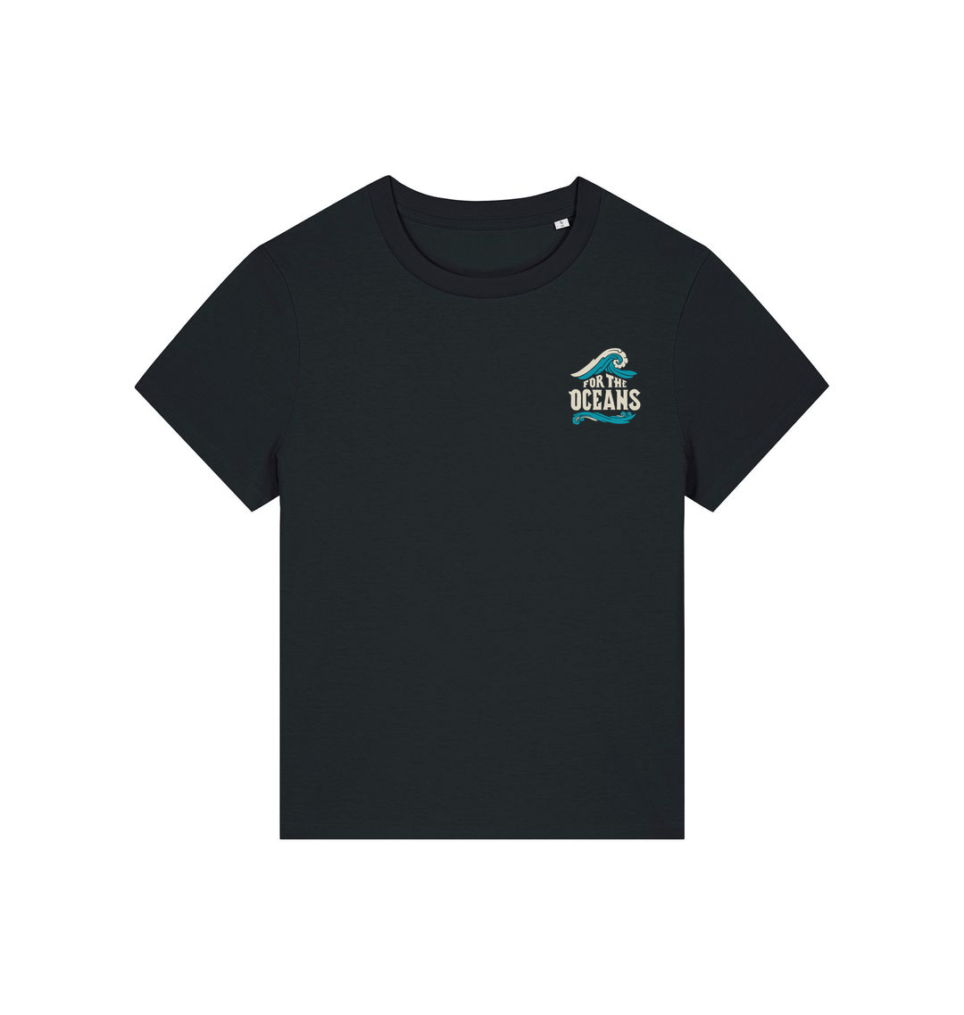 Black Printed T-shirt Front