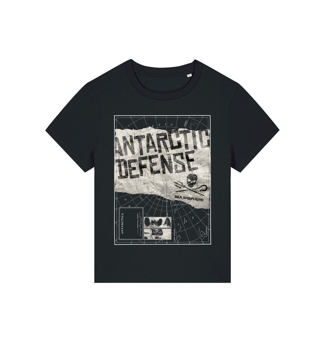 Black Printed T-shirt Front