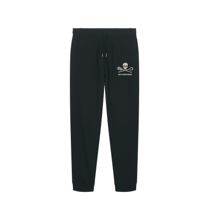 Black Printed Mens Joggers Front