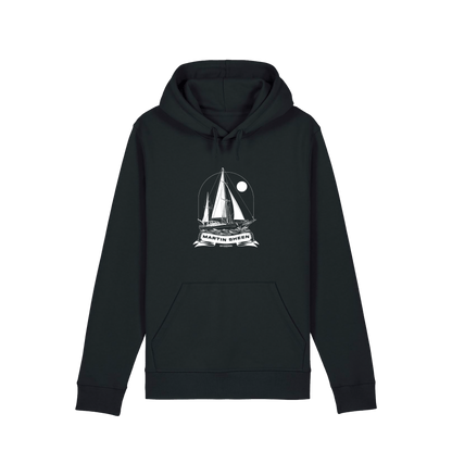 Black Printed Hoody Front