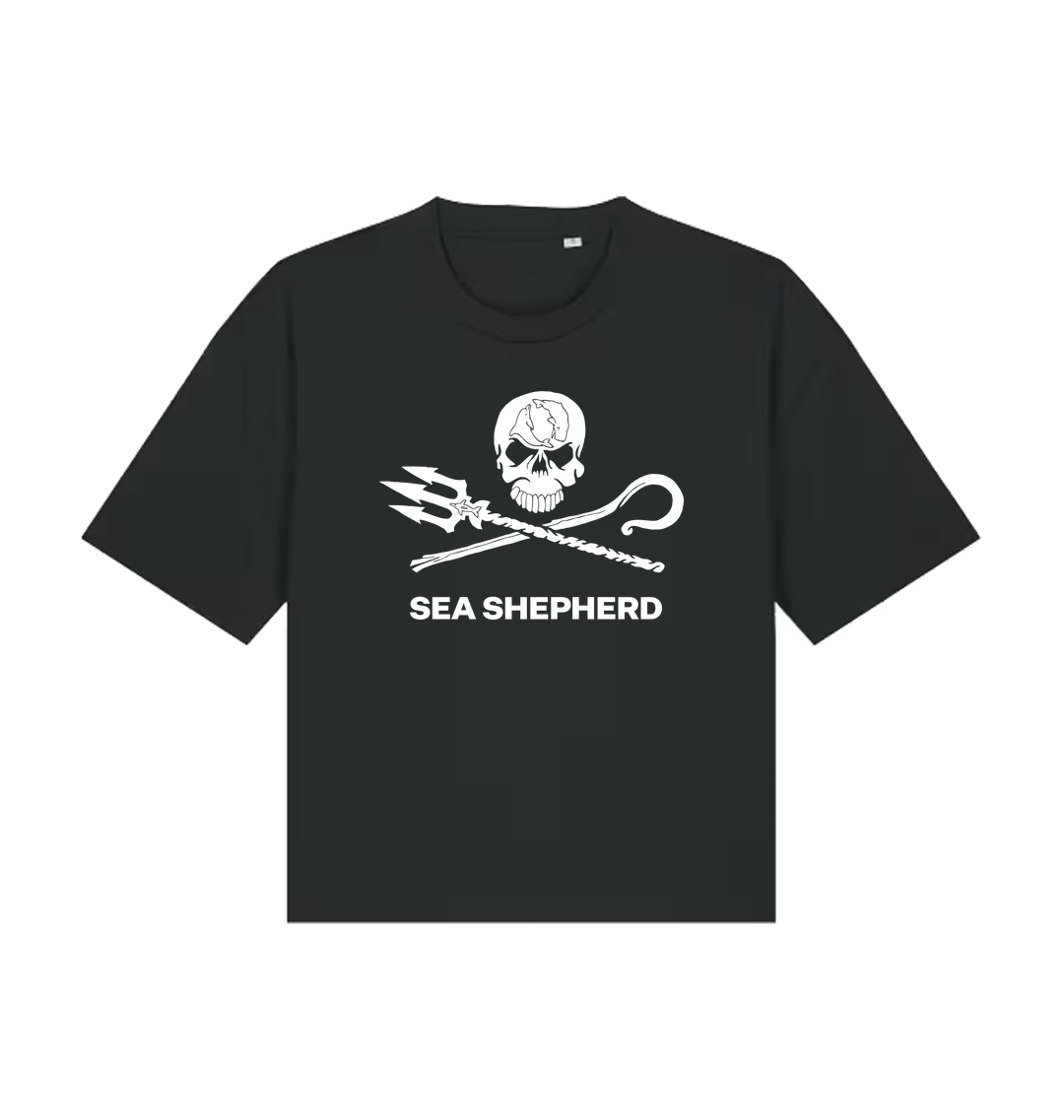 Black Printed T-shirt Front